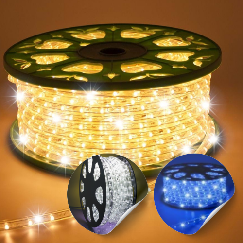Manguera Led con Destellos, 45m, recortable cada 1m Manguera Led con Destellos, 45m, recortable cada 1m