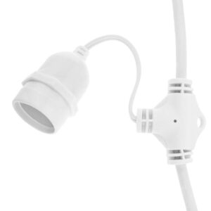 Guirnalda E27 colgante 10mts Cable Blanco