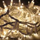 Guirnalda led blanco cálido cable blanco 3x4mts
