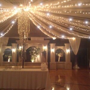 Guirnalda led cálido destellos cable blanco