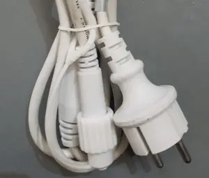 ALIMENTACION GUIRNALDA LUCES LED CABLE BLANCO