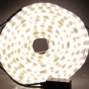 Manguera led blanco cálido opal con movimiento 25mts