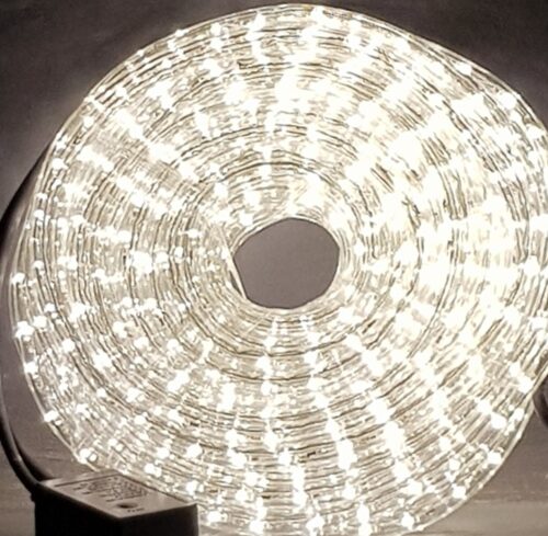 Manguera led blanco cálido con movimiento 25mts