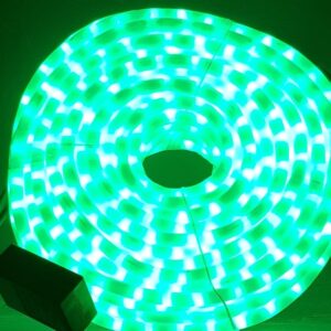 Manguera led verde opal con movimiento 25mts