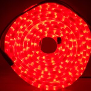 Manguera led rojo opal con movimiento 25mts
