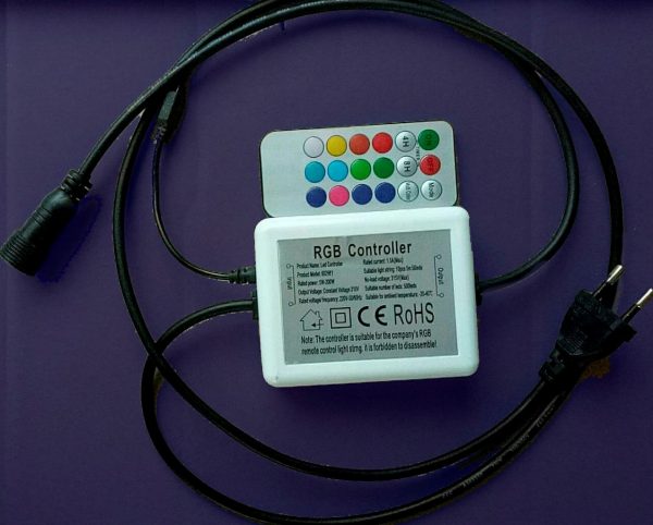 Controlador guirnalda led RGB con mando