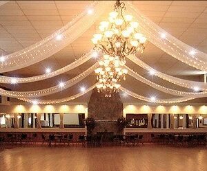 Guirnalda led cálido destellos 3X4m cable blanco