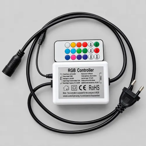 Kit controlador RGB con mando y cables_11zon