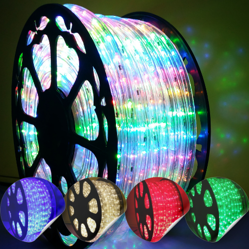 Manguera Led con efectos, 15-25m, no recortable, varias colores Manguera Led con efectos, 15-25m, no recortable, varias colores