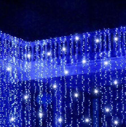 Cortina led azul con destellos 445 Cortina led azul con destellos