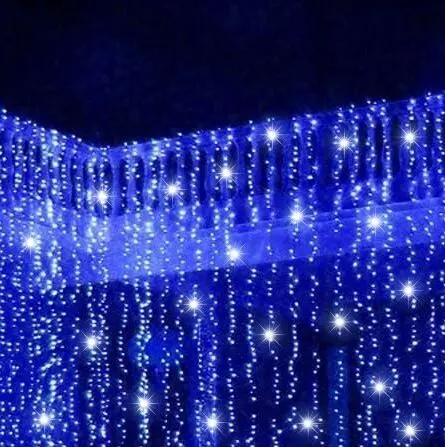 Cortina led azul con destellos 445 Cortina led azul con destellos