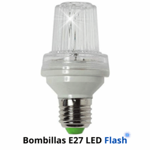 Bombilla E27 LED flash topluz