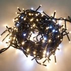 AGOTADO.Guirnalda led cálido destellos 3x4m cable negro