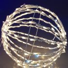 Bola 3D luz led blanco cálido