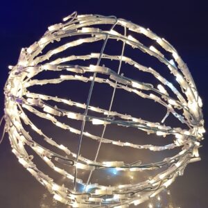 Bola 3D luz led blanco cálido