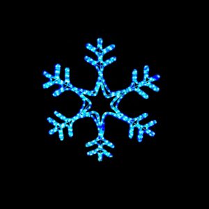 FIGURA COPO DE NIEVE AZUL 1,20m x 1,20m