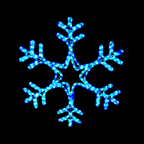 copo led azul 500x500 Copo de Nieve LED Azul 84 m Exterior | Figuras de Navidad