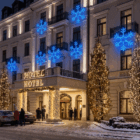 Copo de Nieve LED Azul 84 m Exterior | Figuras de Navidad simulacion