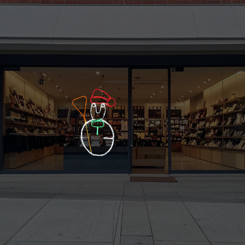 Muñeco de Nieve luminoso LED