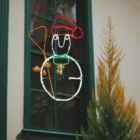 Muñeco de Nieve luminoso LED