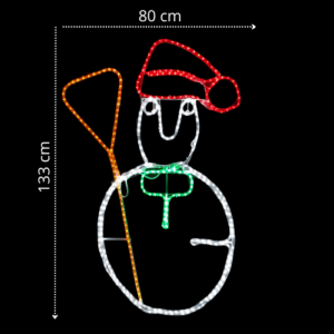 00001 Muñeco de Nieve luminoso LED