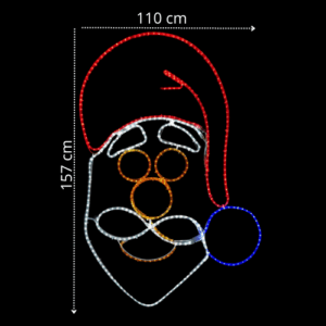 Papá Noel luminoso LED