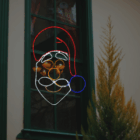 Papá Noel luminoso LED