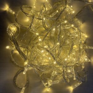 Cortina de luces LED cálido o frío, 100x70cm, sin alimentación