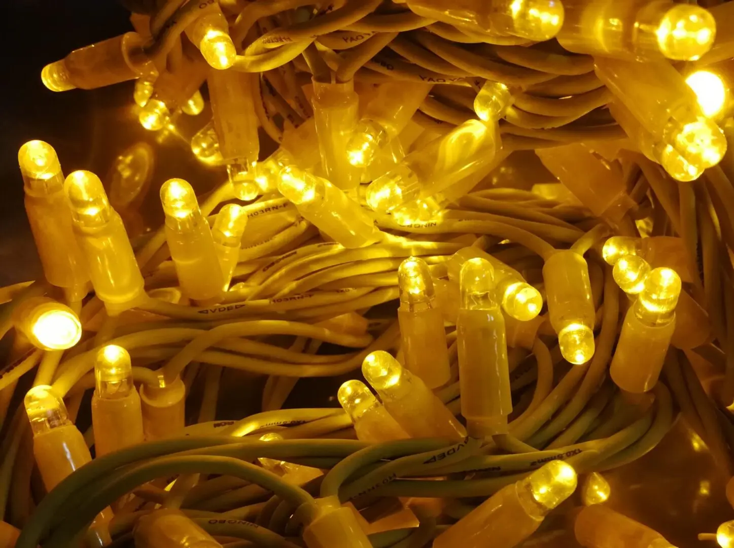 guirnalda led amarillo