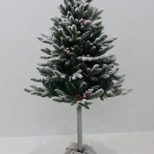 arbol de navidad con piñas