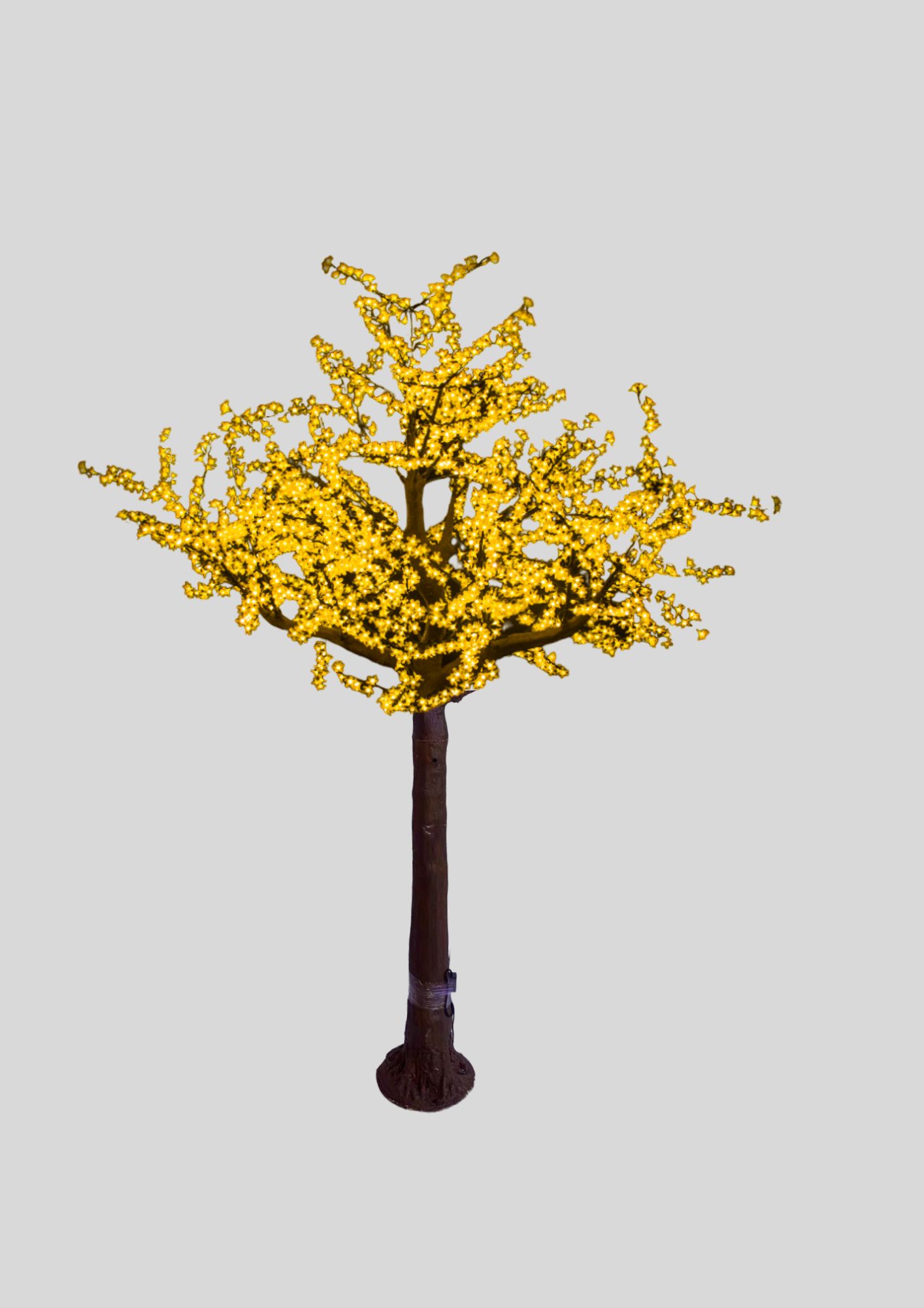 árbol led amarillo 3x2m