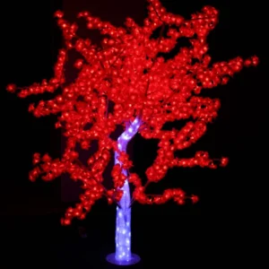 árbol led rojo