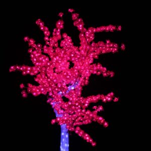 árbol led rosa