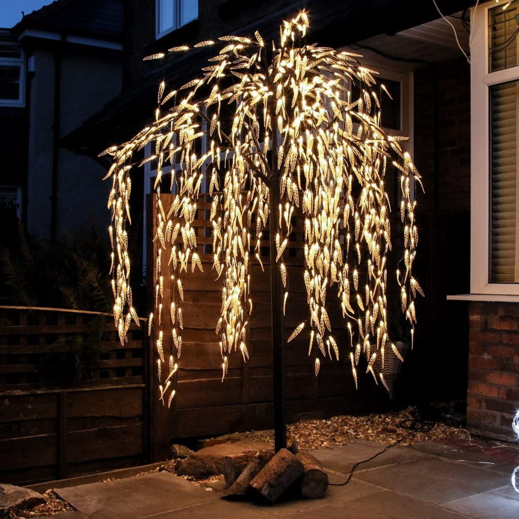 ARBOL LED DECORATIVO SAUCE AMARILLO Top Luz