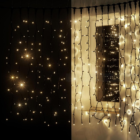 cortina led dorado