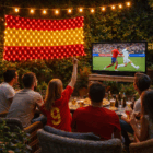 bandera española led futbol
