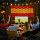 bandera española led futbol