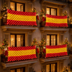 bandera española led navidad