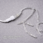 icicle led cable transparente