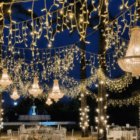 icicle led cable transparente