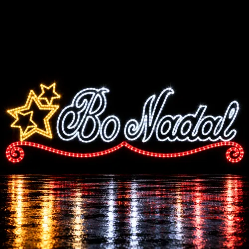 Rótulo navideño Bo Nadal լուս