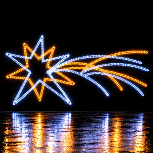 Estrella fugaz navideña luminosa (2)
