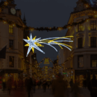 Estrella fugaz luminosa LED