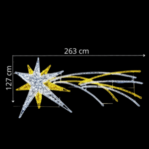 Estrella fugaz luminosa LED