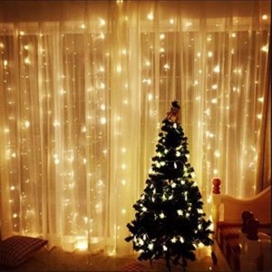 cortina de led navidad