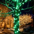 guirnalda verde led