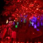 guirnalda led roja halloween