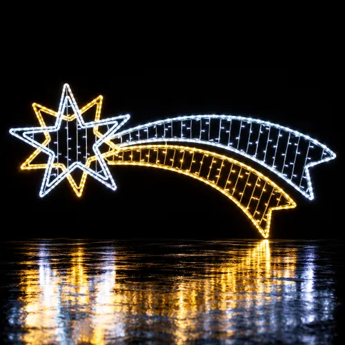 Estrella fugaz navideña luminosa (3)