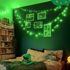 guirnalda de led opal verde