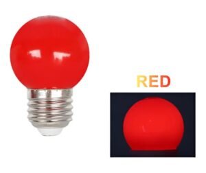 Bombilla E27 led Rojo